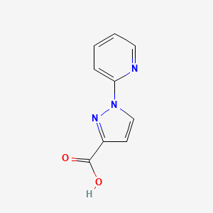 Chemical structure of 1-(Pyridin-2-yl)-1H-pyrazole-3-carboxylic acid