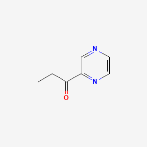 Chemical structure of 1-(Pyrazin-2-yl)propan-1-one