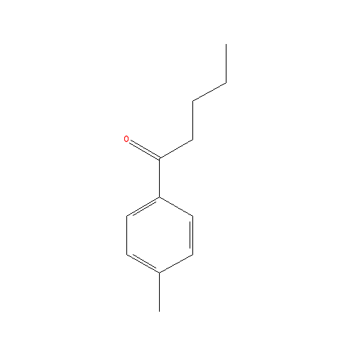 Chemical structure of 4'-Methylvalerophenone