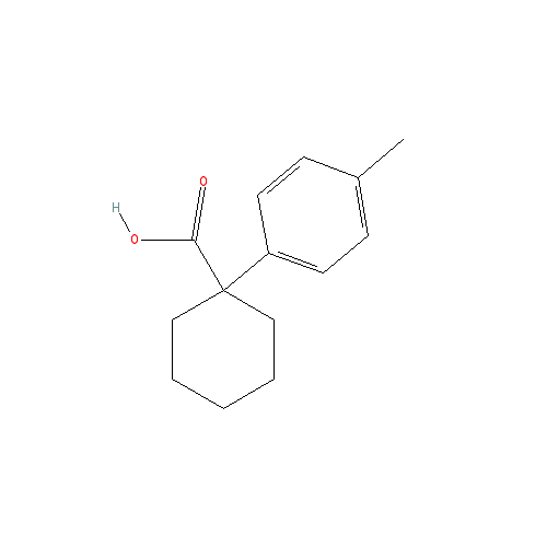 Chemical structure of 1-(p-Tolyl)-1-cyclohexanecarboxylic Acid