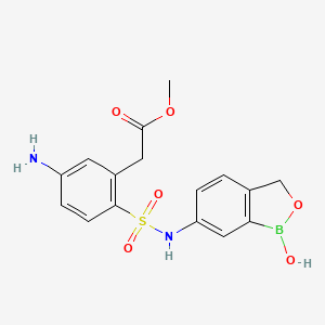 Chemical structure of 1-(p-Toluenesulfonyl)pyrrole-2-boronic acid MIDA ester
