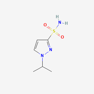 Chemical structure of 1-(Propan-2-yl)-1H-pyrazole-3-sulfonamide