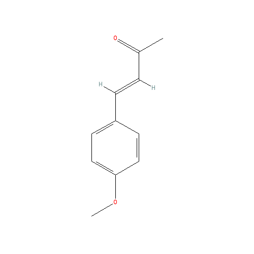 Chemical structure of 1-(P-Methoxyphenyl)-1-buten-3-one