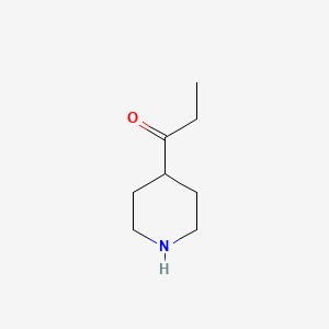 Chemical structure of 1-(Piperidin-4-yl)propan-1-one