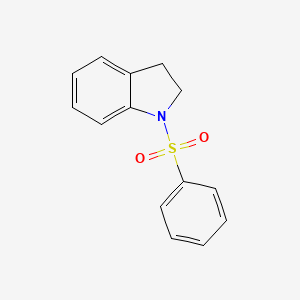 Chemical structure of 1-(Phenylsulfonyl)indoline