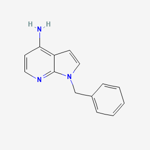 Chemical structure of 1-Benzyl-1H-pyrrolo[2,3-b]pyridin-4-amine