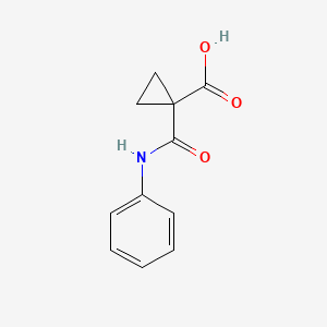 Chemical structure of 1-(Phenylcarbamoyl)cyclopropanecarboxylic acid