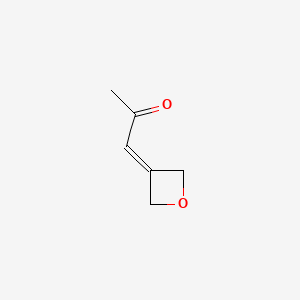 Chemical structure of 1-(Oxetan-3-ylidene)propan-2-one