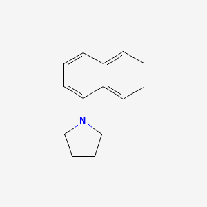 Chemical structure of 1-(1-Naphthyl)pyrrolidine