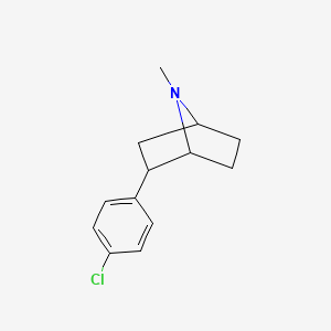 Chemical structure of 1-(Naphthalen-1-yl)propan-1-amine hydrochloride