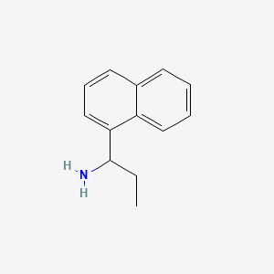 Chemical structure of 1-(Naphthalen-1-yl)propan-1-amine