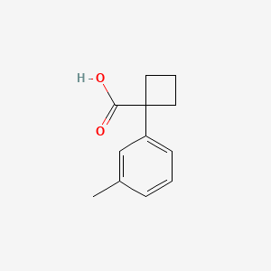Chemical structure of 1-(m-tolyl)cyclobutane-1-carboxylic acid