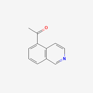 Chemical structure of 1-(isoquinolin-5-yl)ethanone