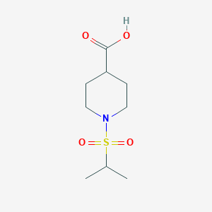 Chemical structure of 1-(Isopropylsulfonyl)piperidine-4-carboxylic Acid