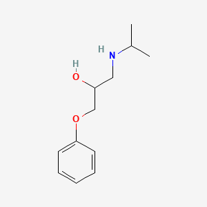 Chemical structure of 1-(Isopropylamino)-3-phenoxypropan-2-ol