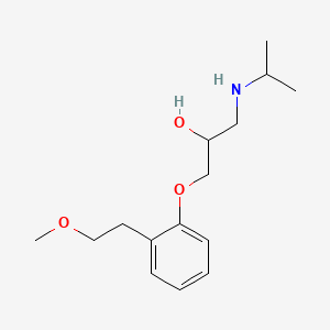 Chemical structure of 1-(Isopropylamino)-3-(2-(2-methoxyethyl)phenoxy)propan-2-ol