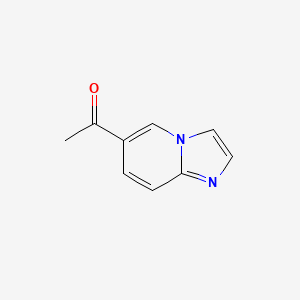 Chemical structure of 1-(Imidazo[1,2-a]pyridin-6-yl)ethanone