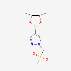 Chemical structure of 1-(Ethylsulfonyl)-4-(4,4,5,5-tetramethyl-1,3,2-dioxaborolan-2-yl)-1H-pyrazole