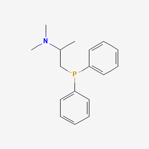 Chemical structure of 1-(Diphenylphosphino)-N,N-dimethyl-2-propanamine