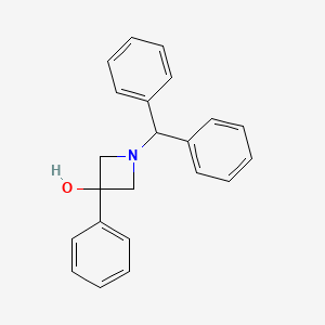 Chemical structure of 1-Benzhydryl-3-phenylazetidin-3-OL