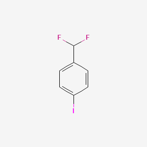 Chemical structure of 1-(Difluoromethyl)-4-iodobenzene