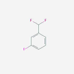 Chemical structure of 1-(Difluoromethyl)-3-Iodobenzene