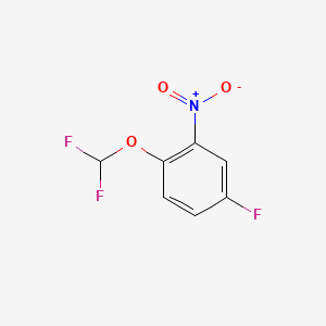 Chemical structure of 2-(Difluoromethoxy)-5-fluoronitrobenzene