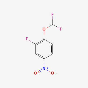 Chemical structure of 1-(Difluoromethoxy)-2-fluoro-4-nitrobenzene