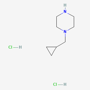Chemical structure of 1-(Cyclopropylmethyl)piperazine dihydrochloride