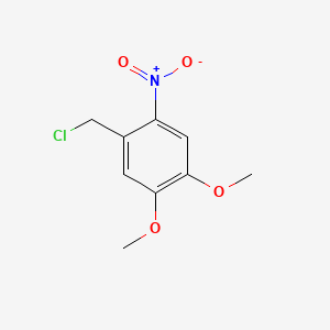 Chemical structure of 1-(Chloromethyl)-4,5-dimethoxy-2-nitrobenzene