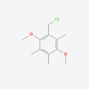 Chemical structure of 1-(Chloromethyl)-2,5-dimethoxy-3,4,6-trimethylbenzene