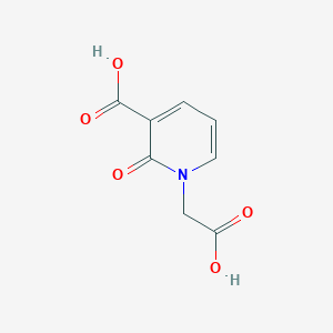 Chemical structure of 1-(Carboxymethyl)-2-oxo-1,2-dihydropyridine-3-carboxylic acid