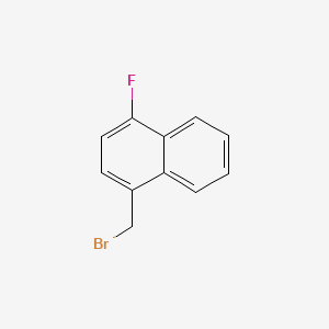Chemical structure of 1-(Bromomethyl)-4-fluoronaphthalene