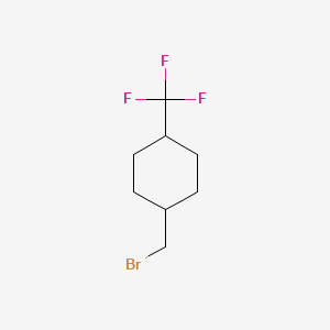 Chemical structure of 1-(Bromomethyl)-4-(trifluoromethyl)cyclohexane
