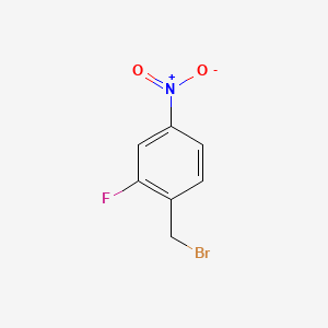 Chemical structure of 1-(Bromomethyl)-2-fluoro-4-nitrobenzene