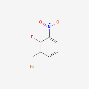 Chemical structure of 1-(bromomethyl)-2-fluoro-3-nitrobenzene