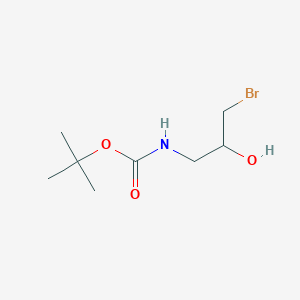 Chemical structure of 1-(Boc-amino)-3-bromo-2-propanol
