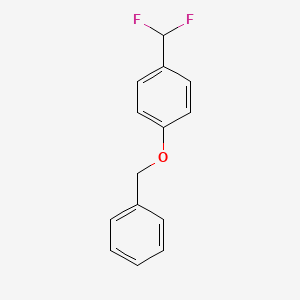 Chemical structure of 1-(Benzyloxy)-4-(difluoromethyl)benzene