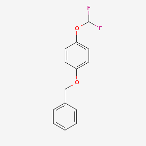 Chemical structure of 1-(benzyloxy)-4-(difluoroMethoxy)benzene
