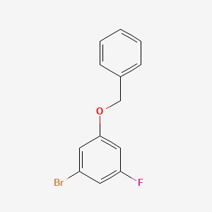 Chemical structure of 1-(Benzyloxy)-3-bromo-5-fluorobenzene