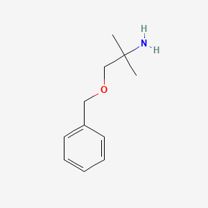 Chemical structure of 1-(Benzyloxy)-2-methylpropan-2-amine