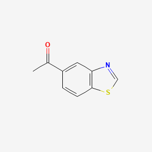 Chemical structure of 1-(Benzo[d]thiazol-5-yl)ethanone