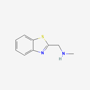Chemical structure of (1,3-Benzothiazol-2-ylmethyl)(methyl)amine