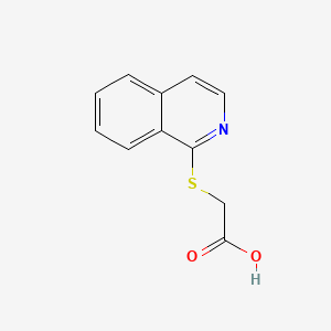 Chemical structure of 1-(Benzo[d]thiazol-2-yl)cyclopropanecarboxylic acid