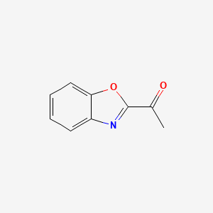 Chemical structure of 1-(Benzo[d]oxazol-2-yl)ethanone