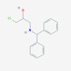 Chemical structure of 1-(benzhydrylamino)-3-chloropropan-2-ol