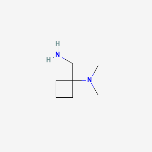 Chemical structure of 1-(aminomethyl)-N,N-dimethylcyclobutanamine