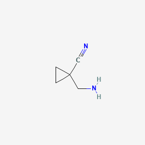 Chemical structure of 1-(Aminomethyl)cyclopropanecarbonitrile
