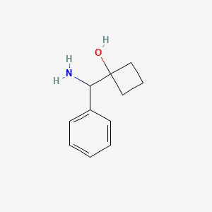 Chemical structure of 1-(aMino(phenyl)Methyl)cyclobutanol