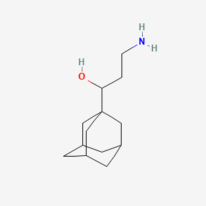 Chemical structure of 1-(1-Adamantyl)-3-aminopropan-1-ol